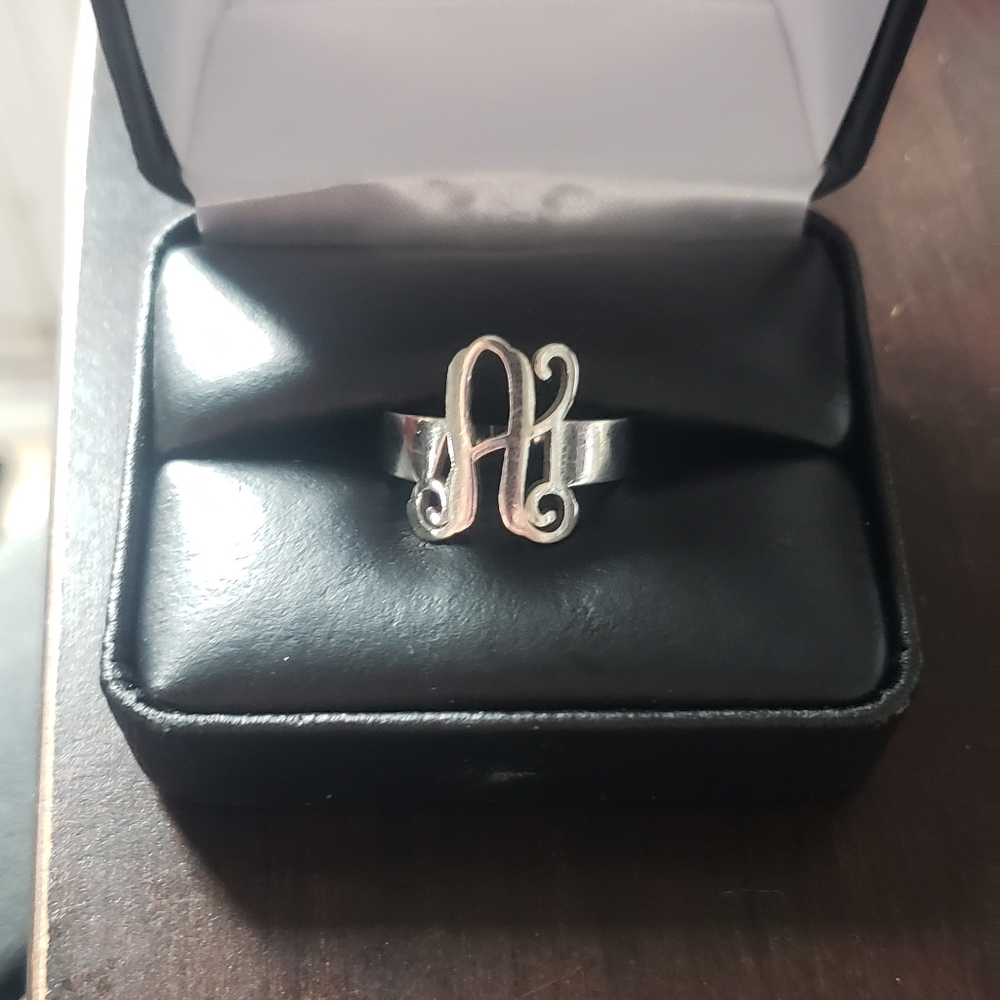 Sterling Silver initial ring